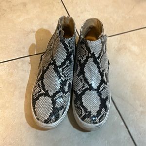 Naturalizer snakeskin sneaker bootie